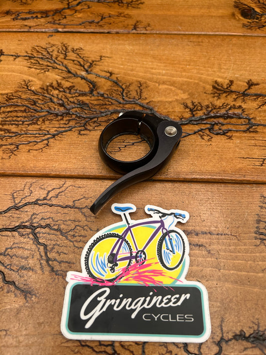 Salsa No Logo Black 31.6mm Flip Lock Seatpost Collar