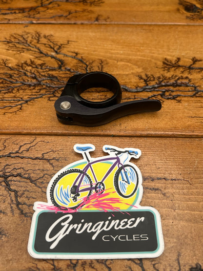 Salsa No Logo Black 31.6mm Flip Lock Seatpost Collar