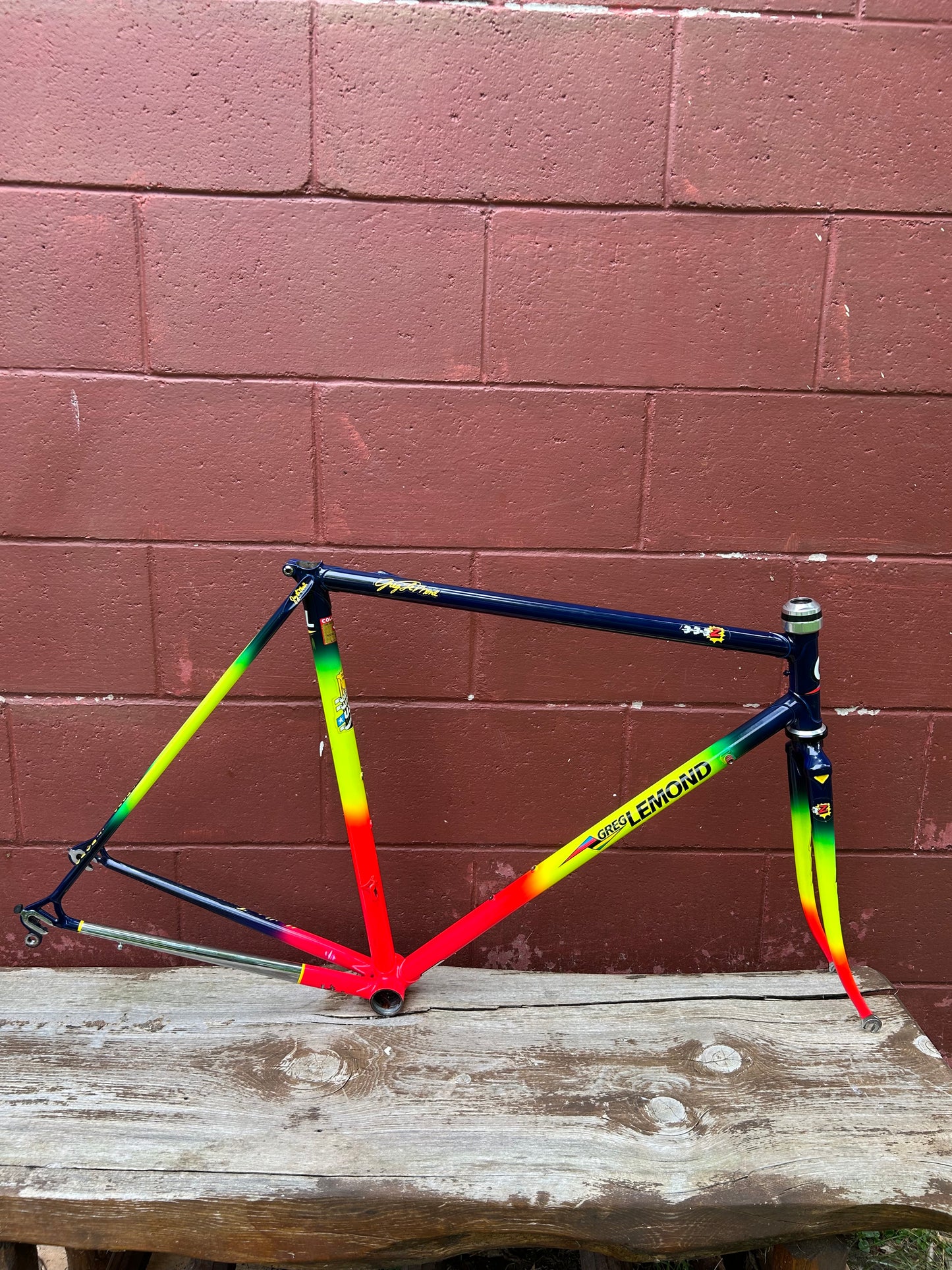 1990 53cm Greg Lemond Team Z Columbus TSX Road Bike Frameset
