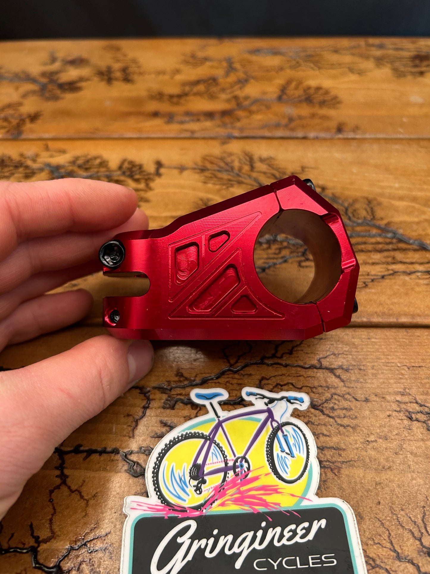 Azonic Barretta Red Anodized 45mm 31.8mm 1 1/8 Threadless Stem