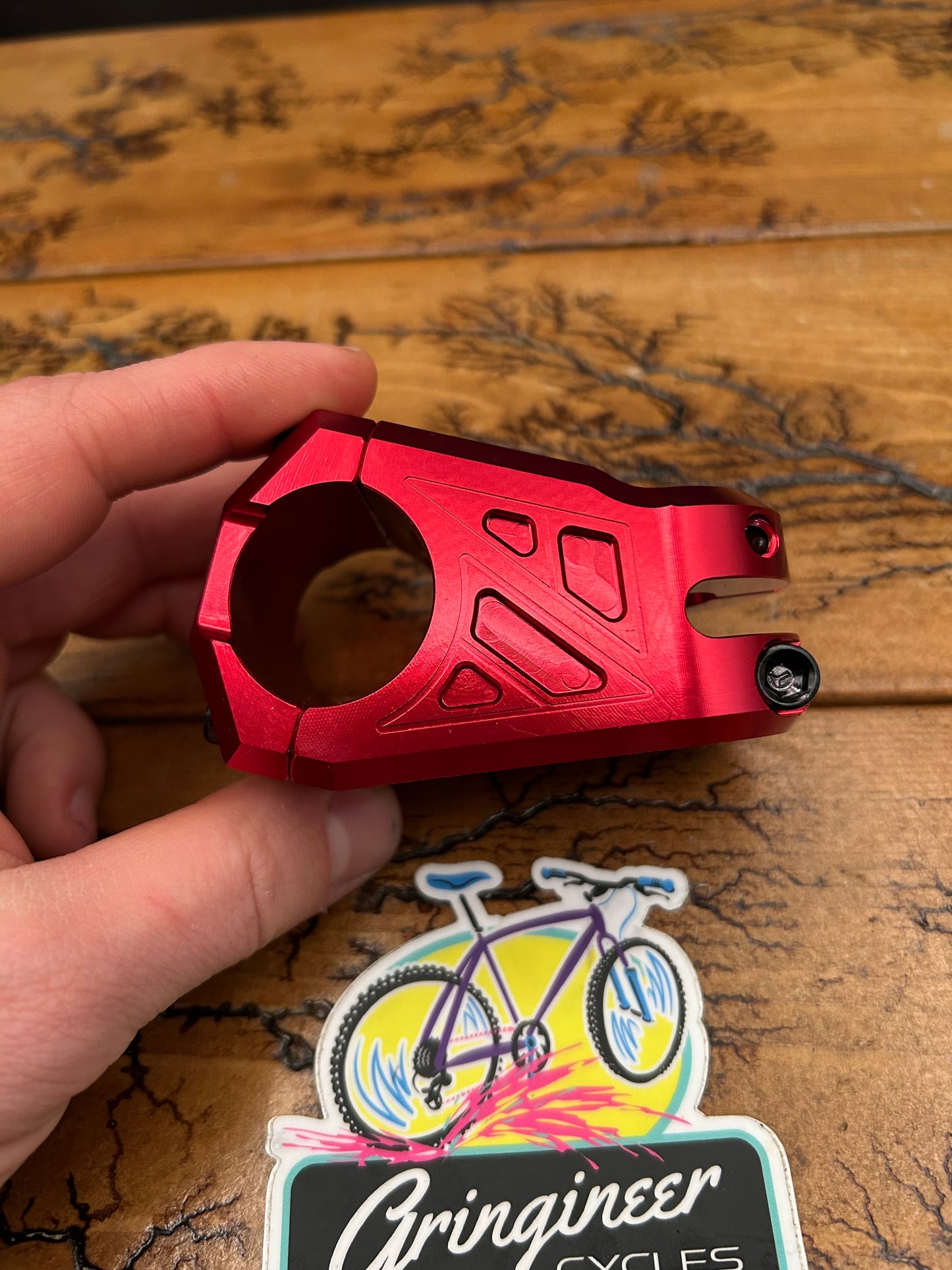 Azonic Barretta Red Anodized 45mm 31.8mm 1 1/8 Threadless Stem