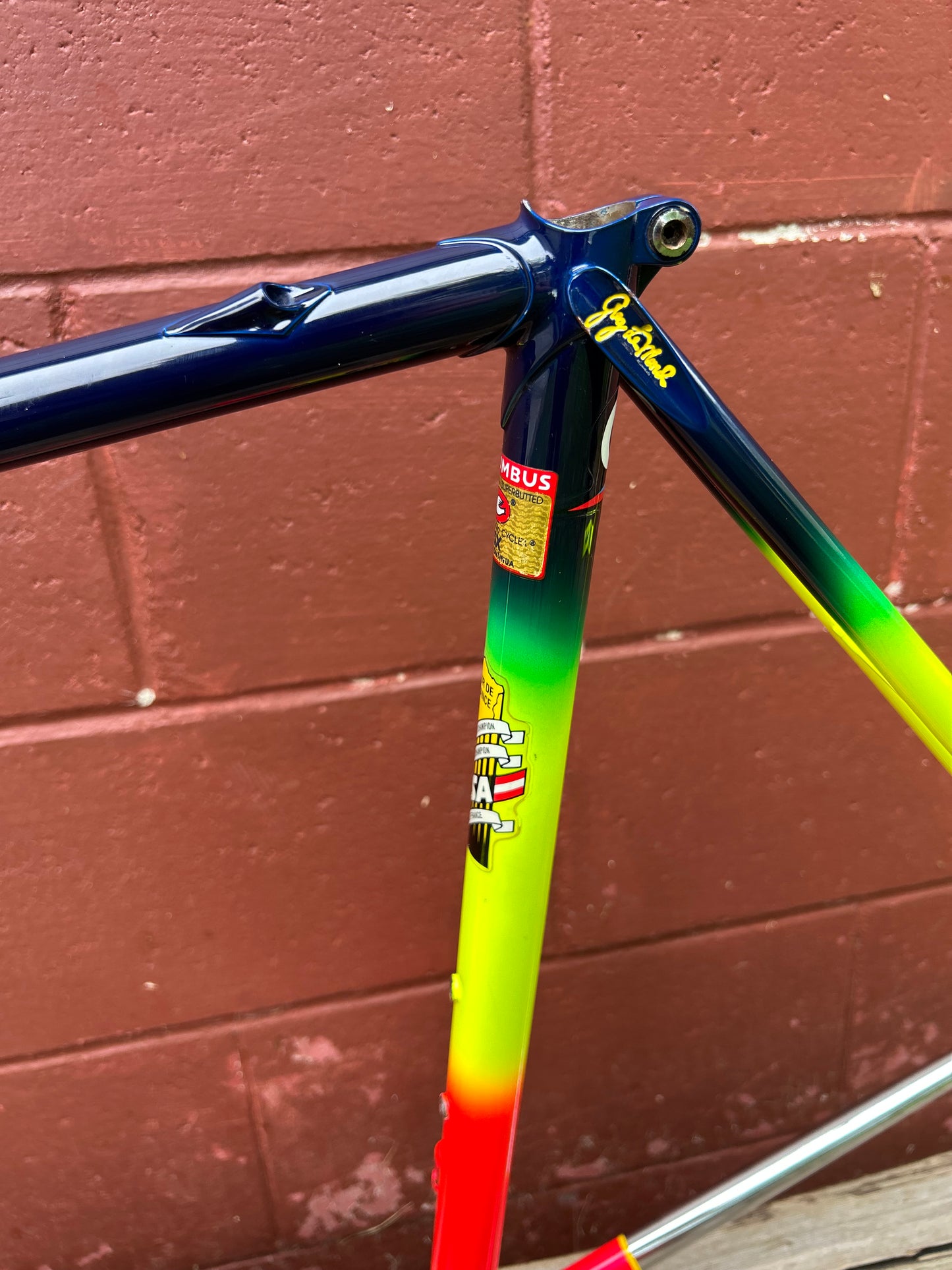 1990 53cm Greg Lemond Team Z Columbus TSX Road Bike Frameset