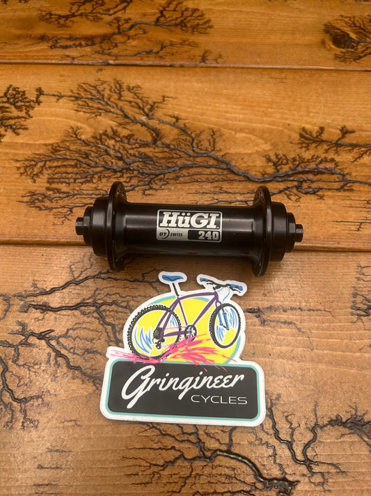 DT Swiss Hugi 240 32 Hole Black Front Hub
