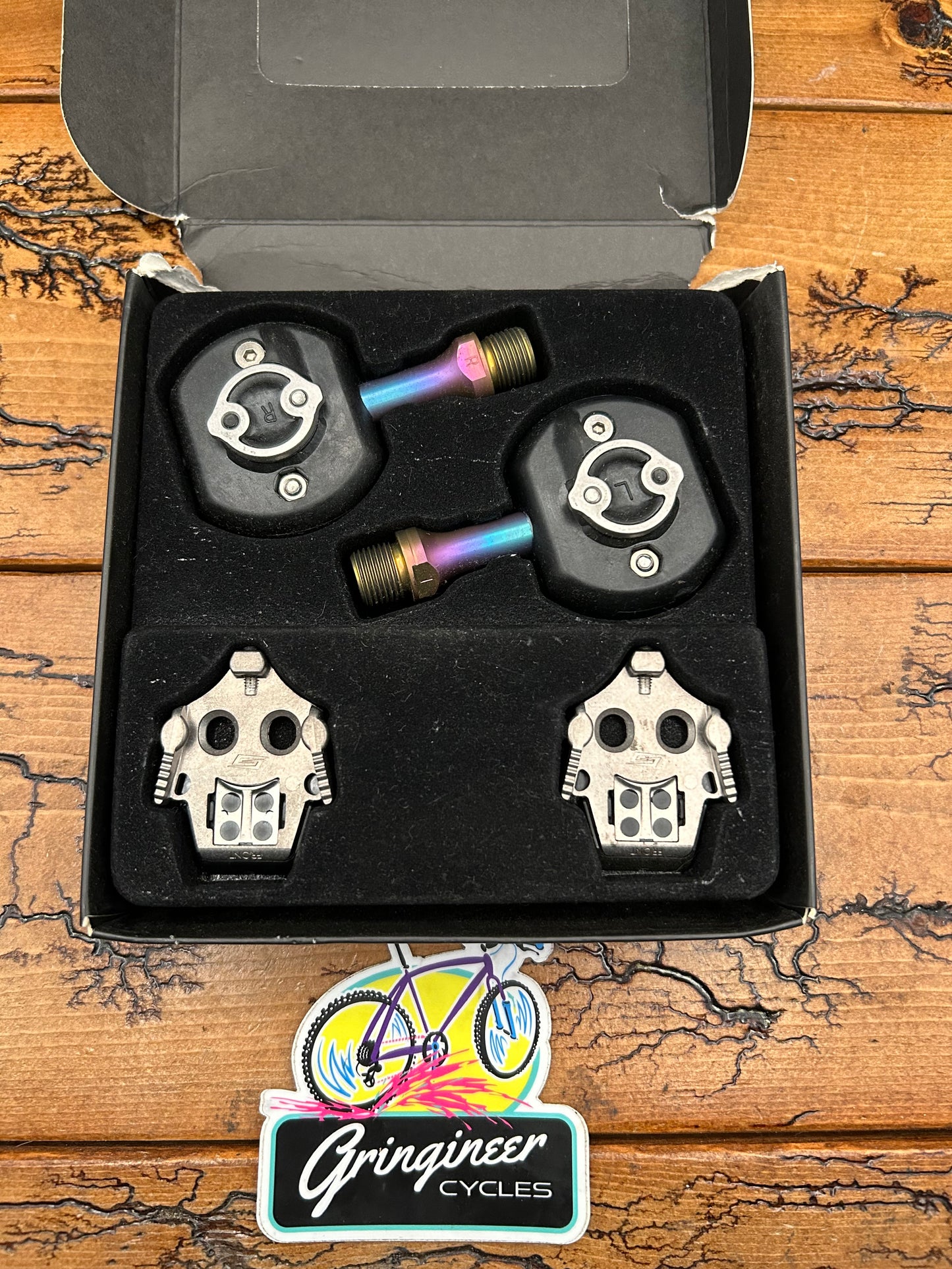 Speedplay Frog Titanium Pedals With Cleats NOS