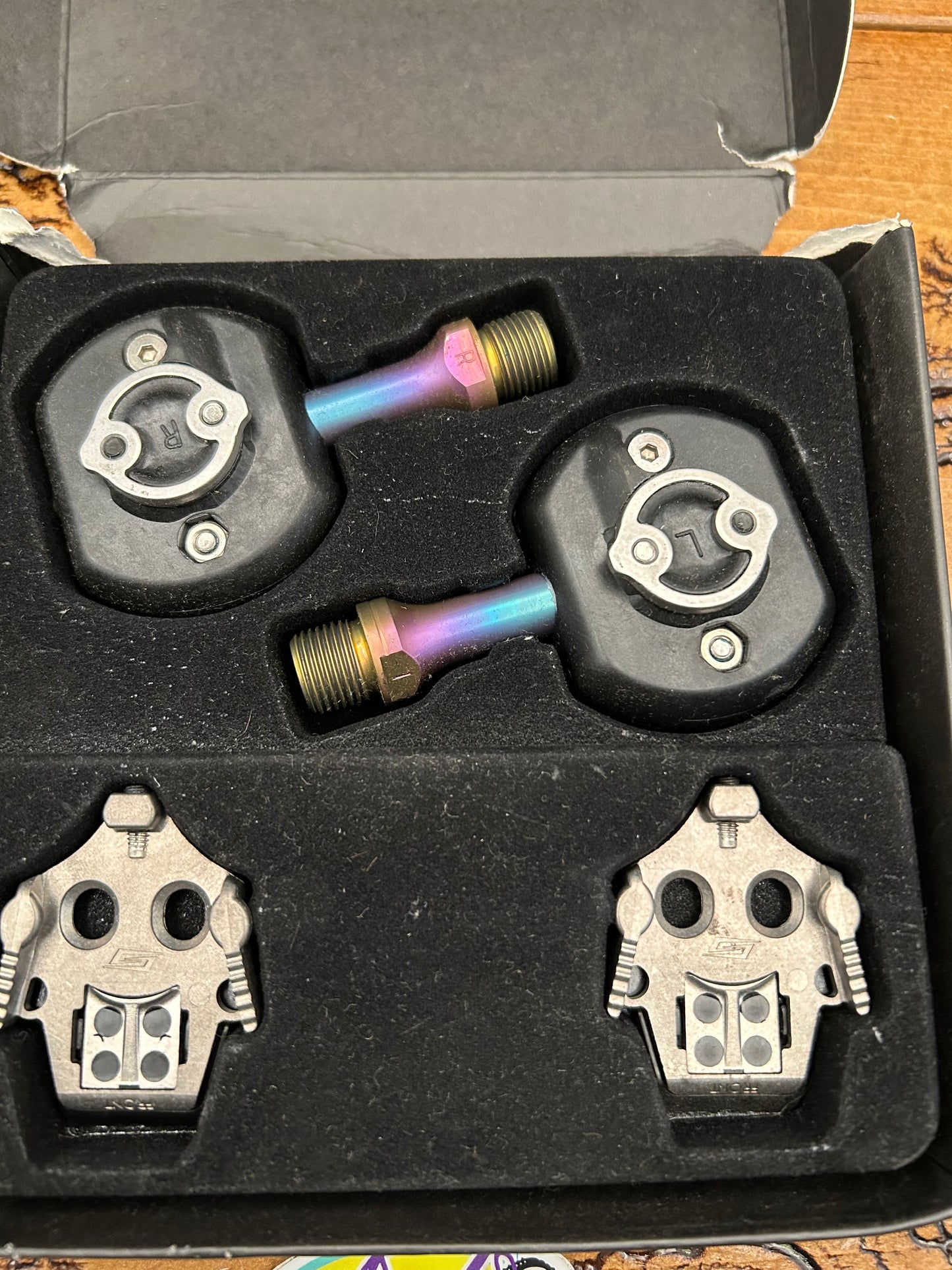 Speedplay Frog Titanium Pedals With Cleats NOS