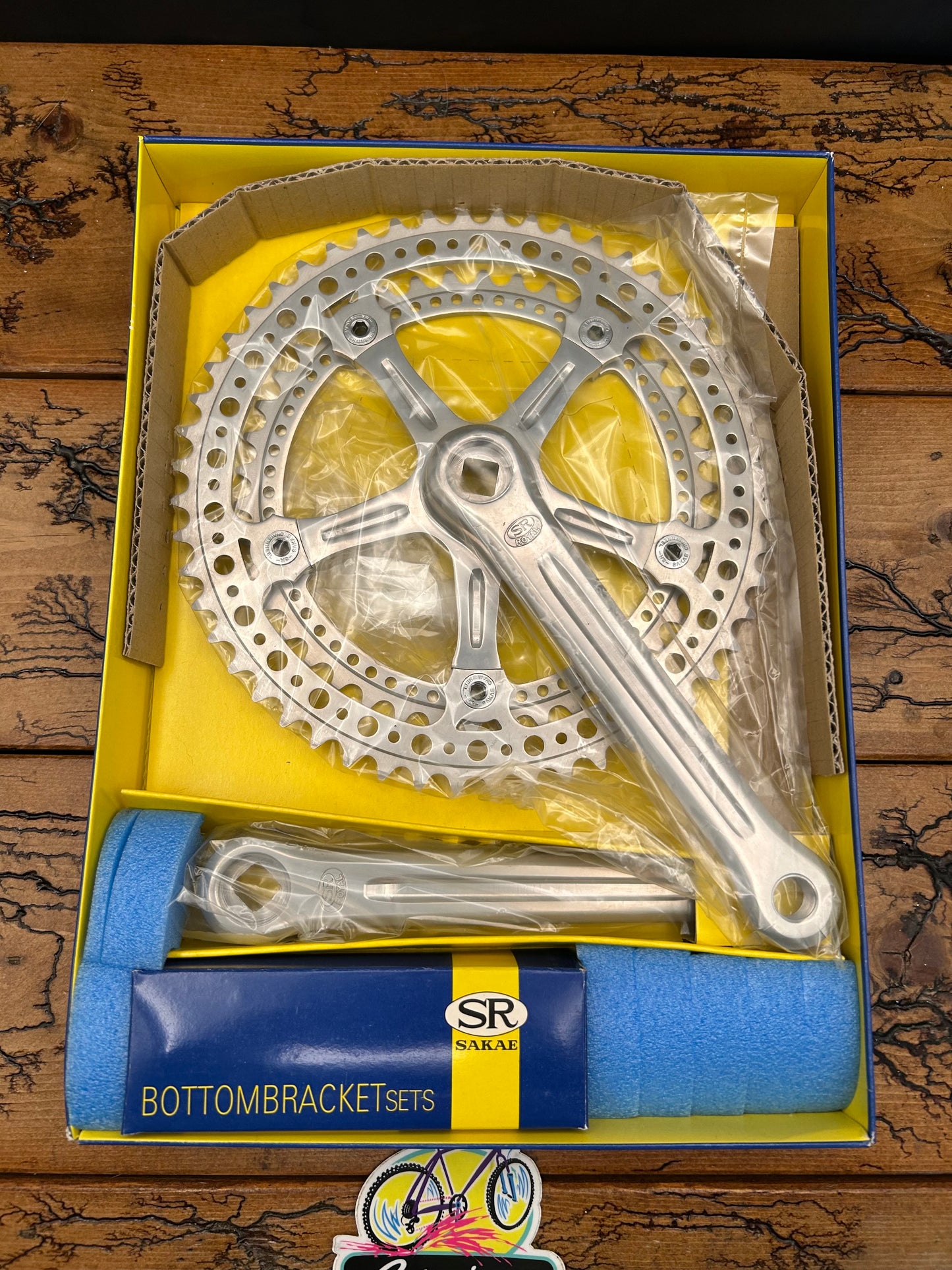 SR Sakae Royal-5 Super Light 52/42 170mm Crankset With Bottom Bracket NOS
