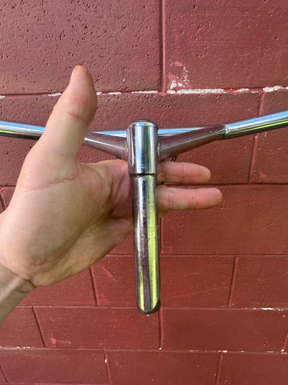 HL 695mm 1 Inch 21.1mm Chrome Bullmoose Handlebar