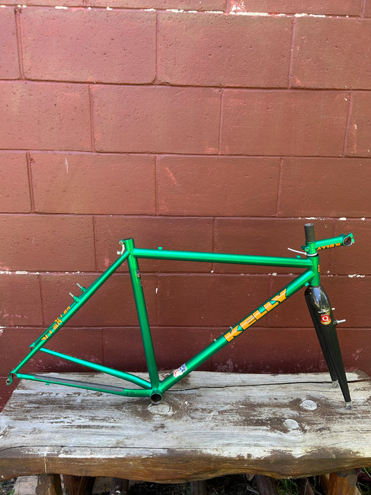 51cm Kelly Cyclocross Green Frameset With Stem