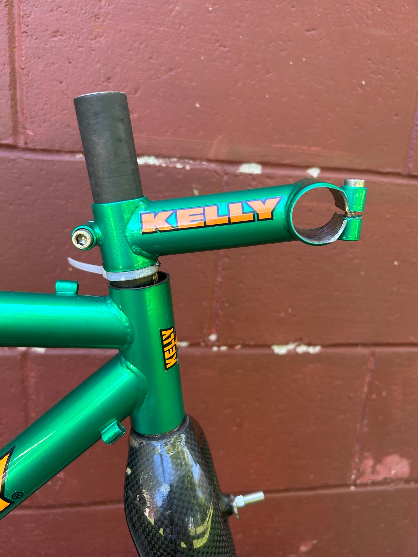 51cm Kelly Cyclocross Green Frameset With Stem