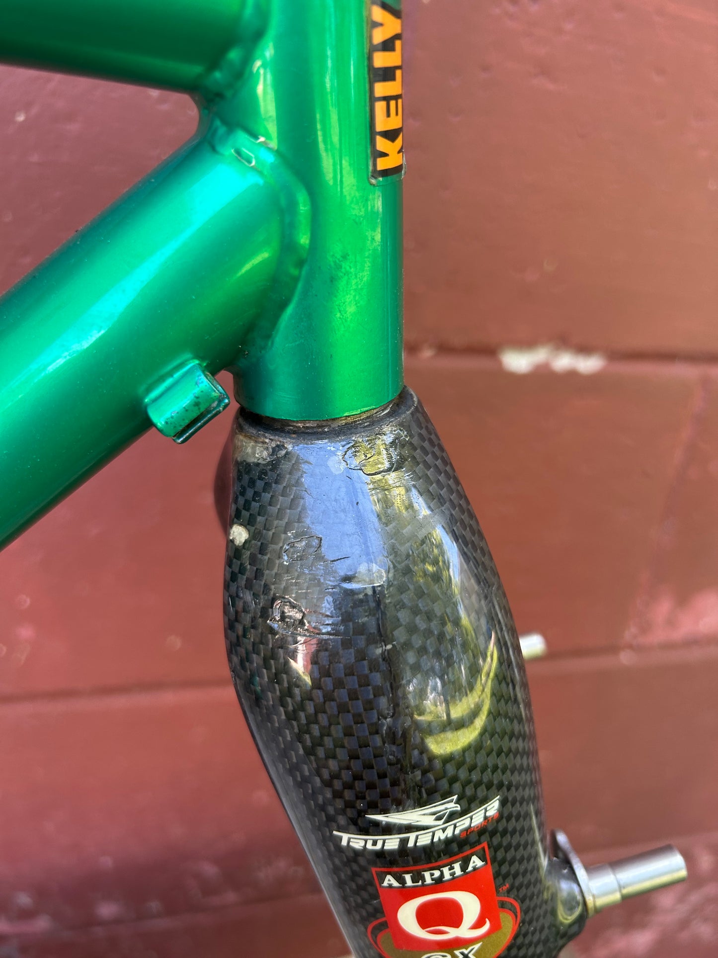 51cm Kelly Cyclocross Green Frameset With Stem