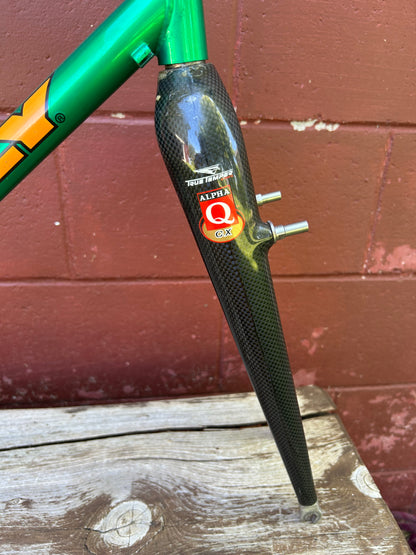 51cm Kelly Cyclocross Green Frameset With Stem