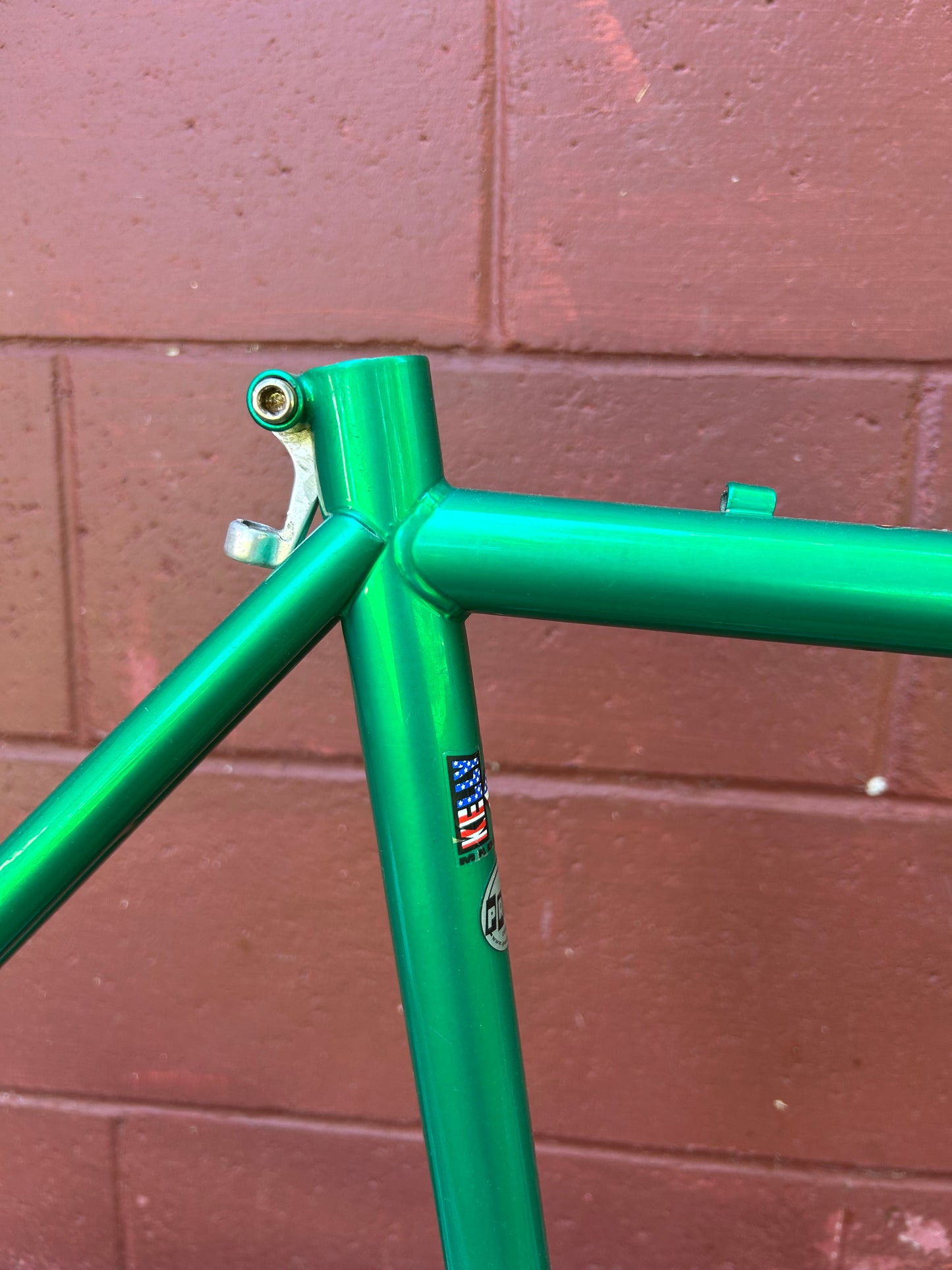 51cm Kelly Cyclocross Green Frameset With Stem