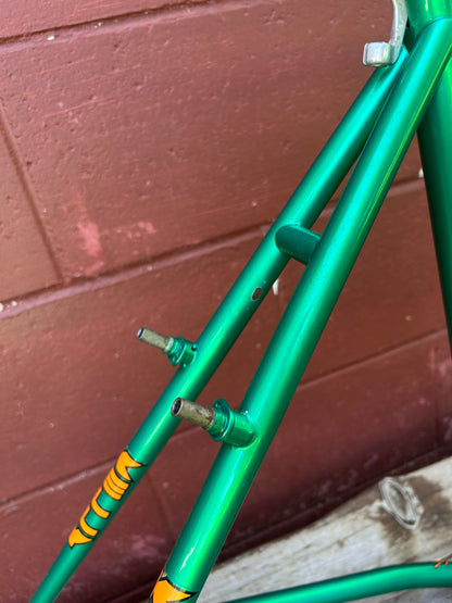 51cm Kelly Cyclocross Green Frameset With Stem