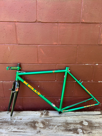 51cm Kelly Cyclocross Green Frameset With Stem