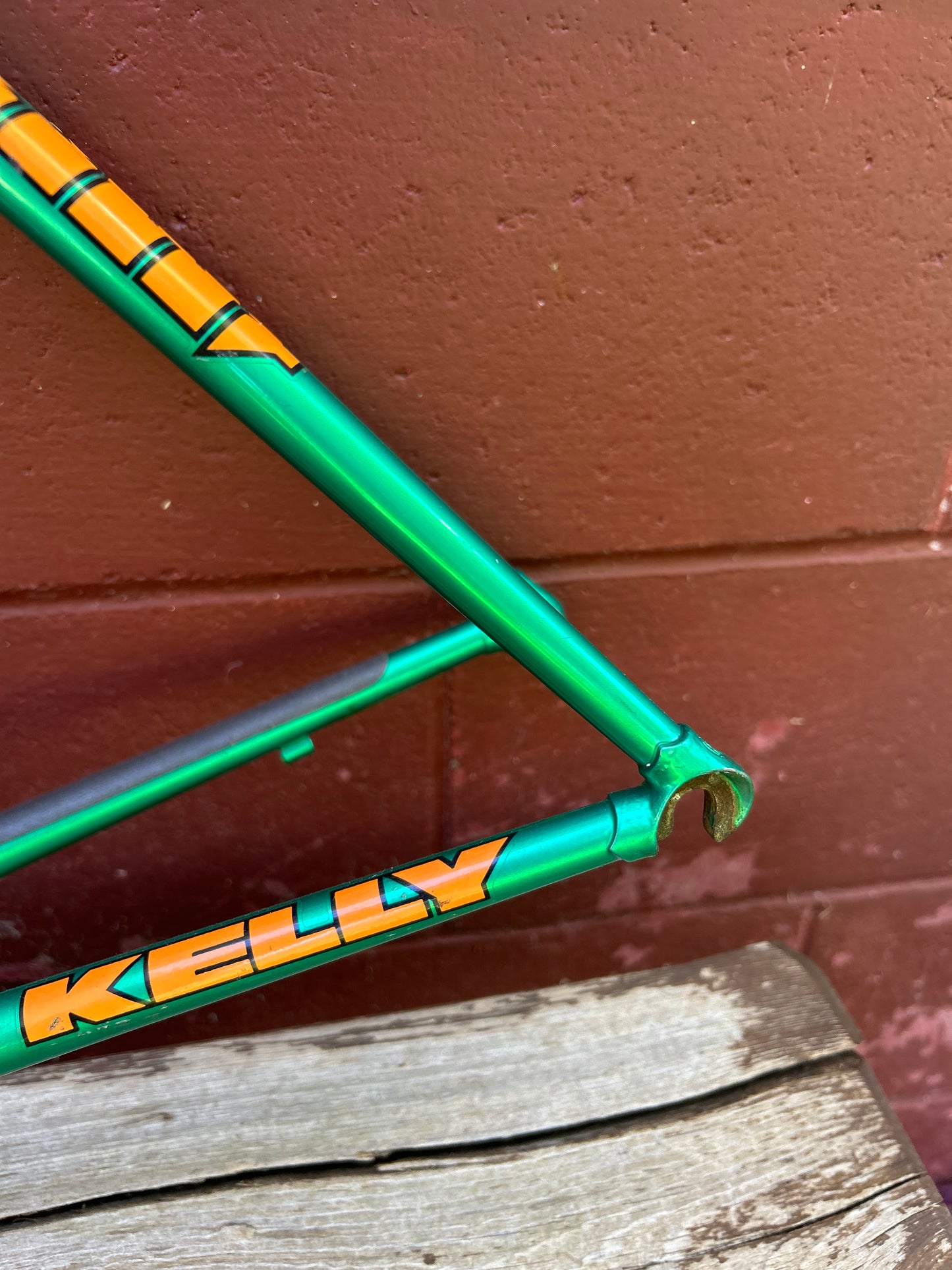 51cm Kelly Cyclocross Green Frameset With Stem