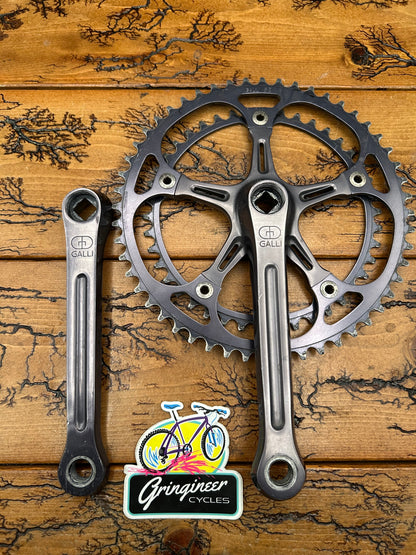 Galli Strada Gray Anodized 52/42 170mm Square Taper Crankset