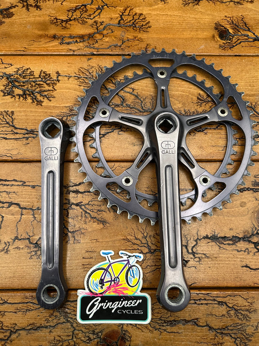 Galli Strada Gray Anodized 52/42 170mm Square Taper Crankset