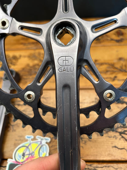 Galli Strada Gray Anodized 52/42 170mm Square Taper Crankset