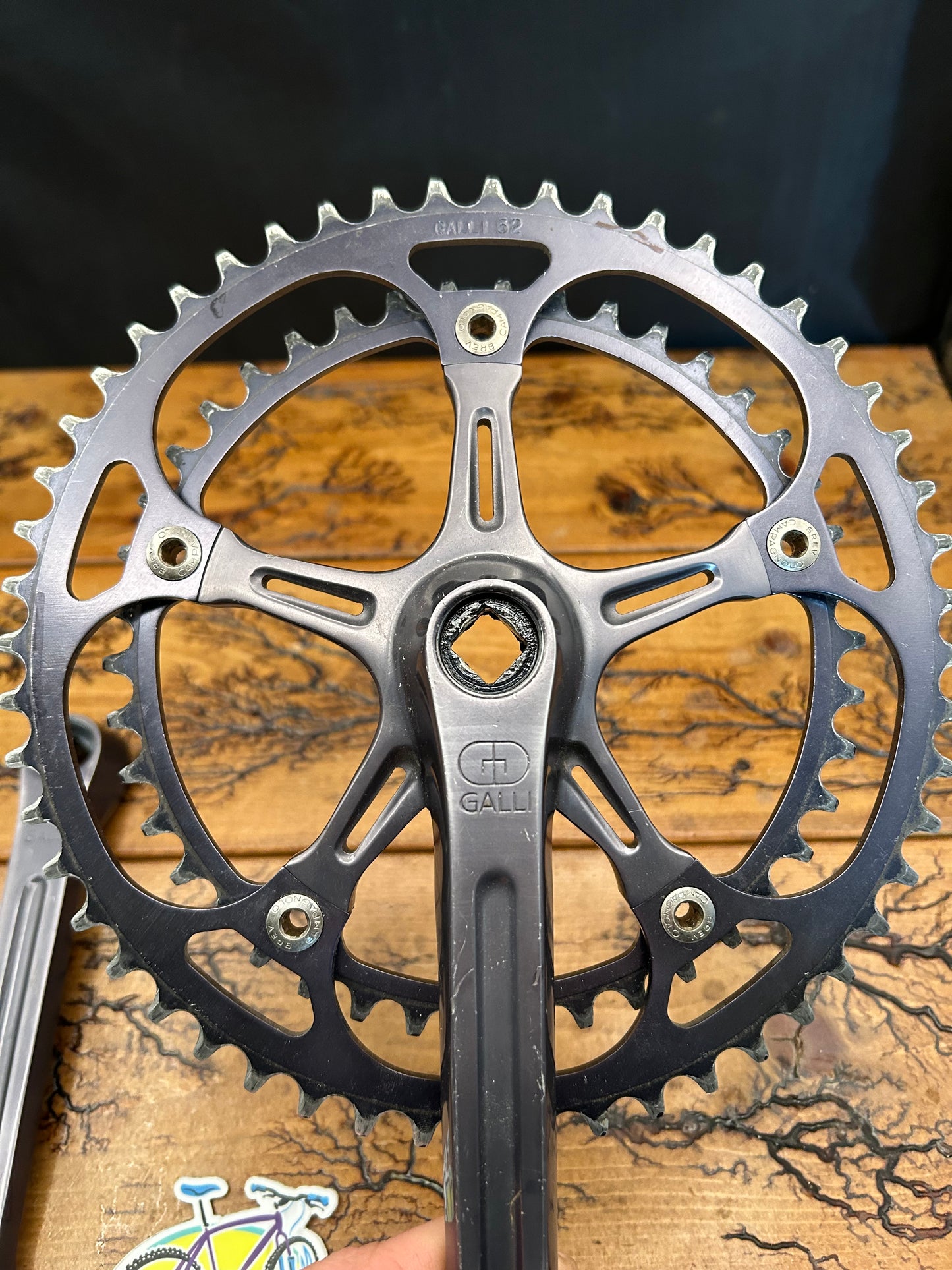 Galli Strada Gray Anodized 52/42 170mm Square Taper Crankset