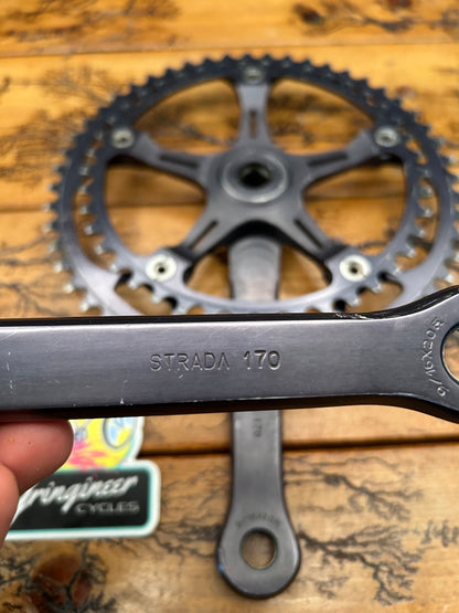 Galli Strada Gray Anodized 52/42 170mm Square Taper Crankset