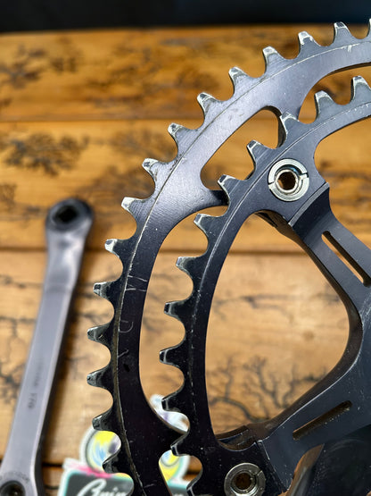 Galli Strada Gray Anodized 52/42 170mm Square Taper Crankset