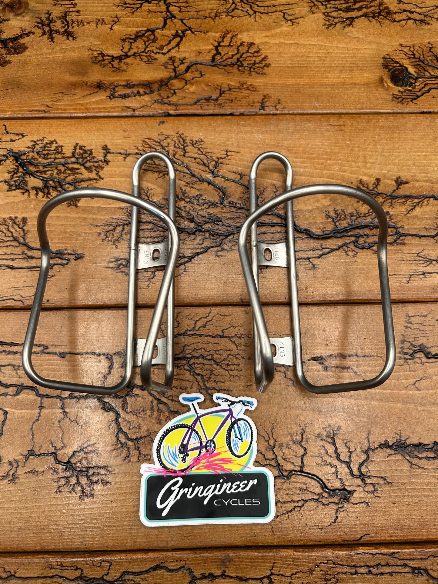 King Cage Stainless Steel Water Bottle Cages Set of 2