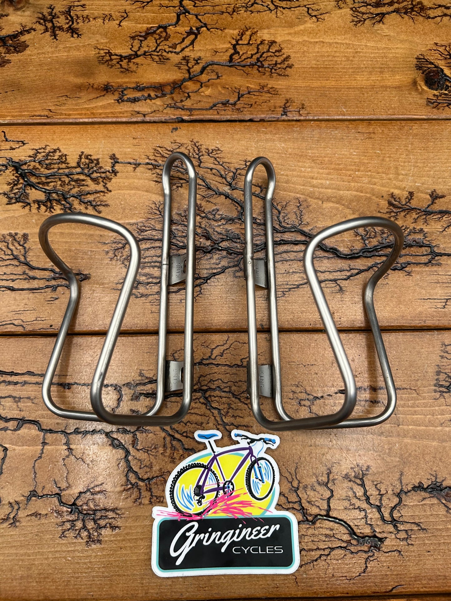 King Cage Stainless Steel Water Bottle Cages Set of 2