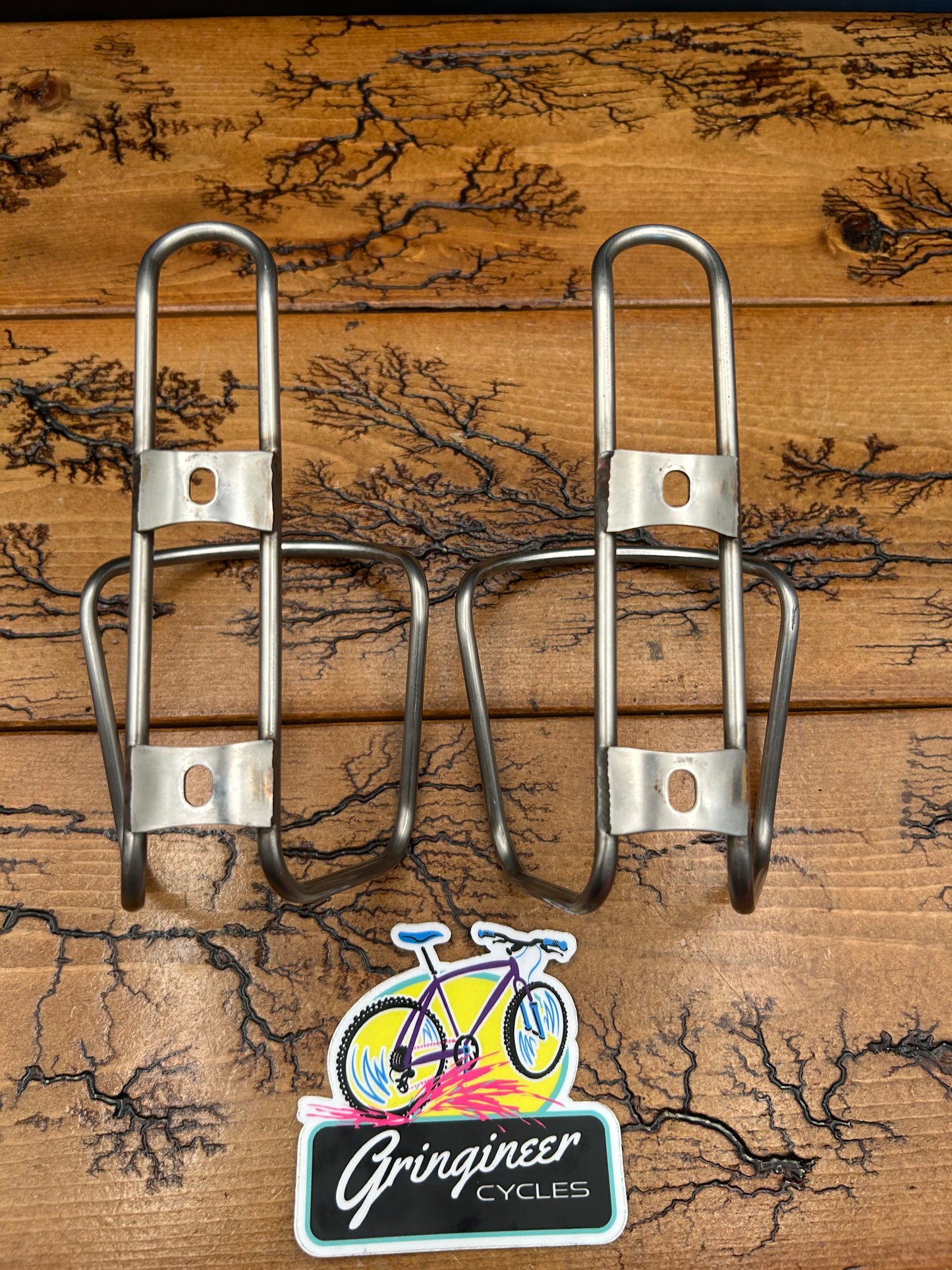 King Cage Stainless Steel Water Bottle Cages Set of 2