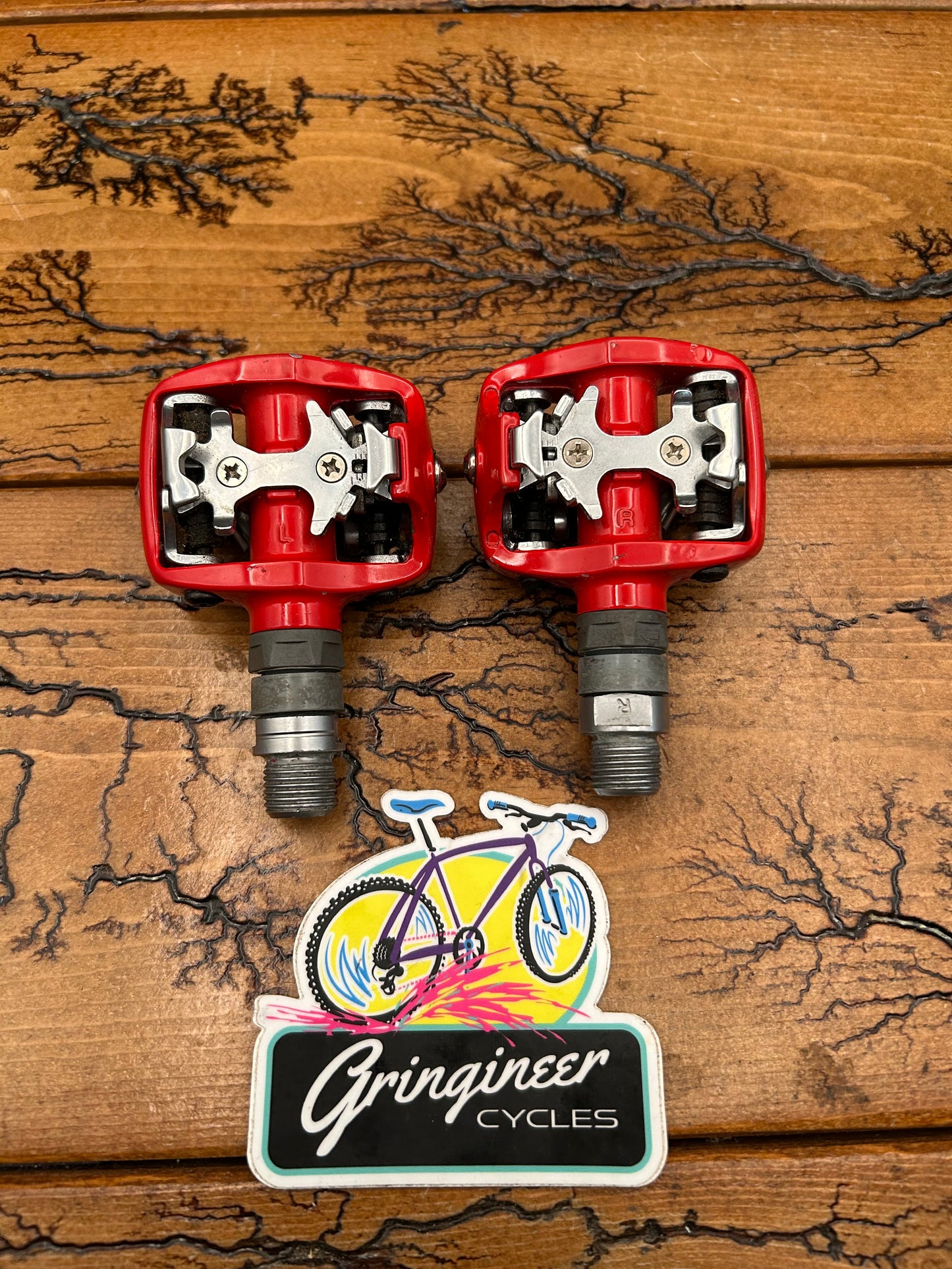 Scott Red SPD Clipless Pedals