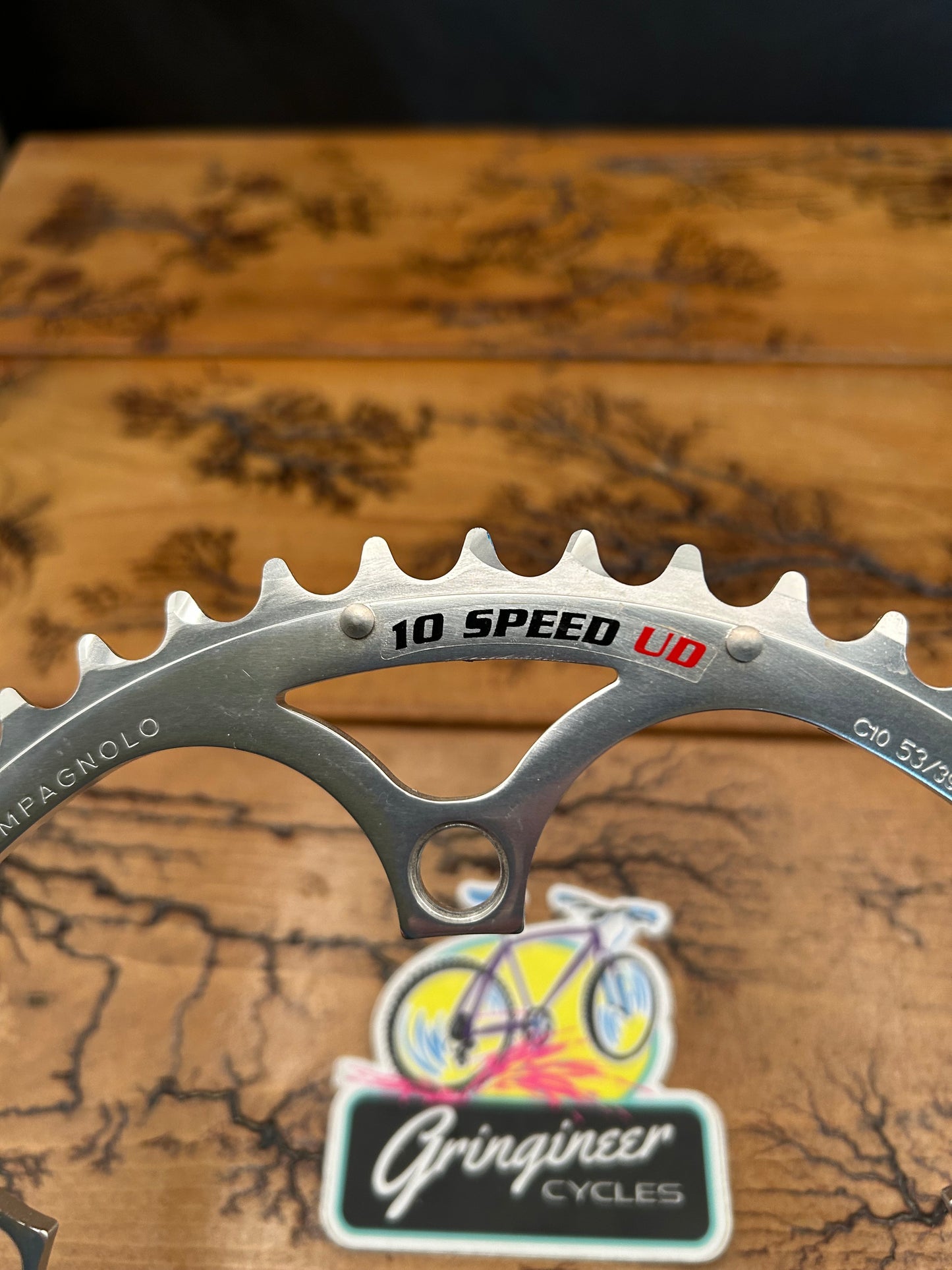 Campagnolo Ultra Drive 53 Tooth 10 Speed 135 BCD Chainring NOS