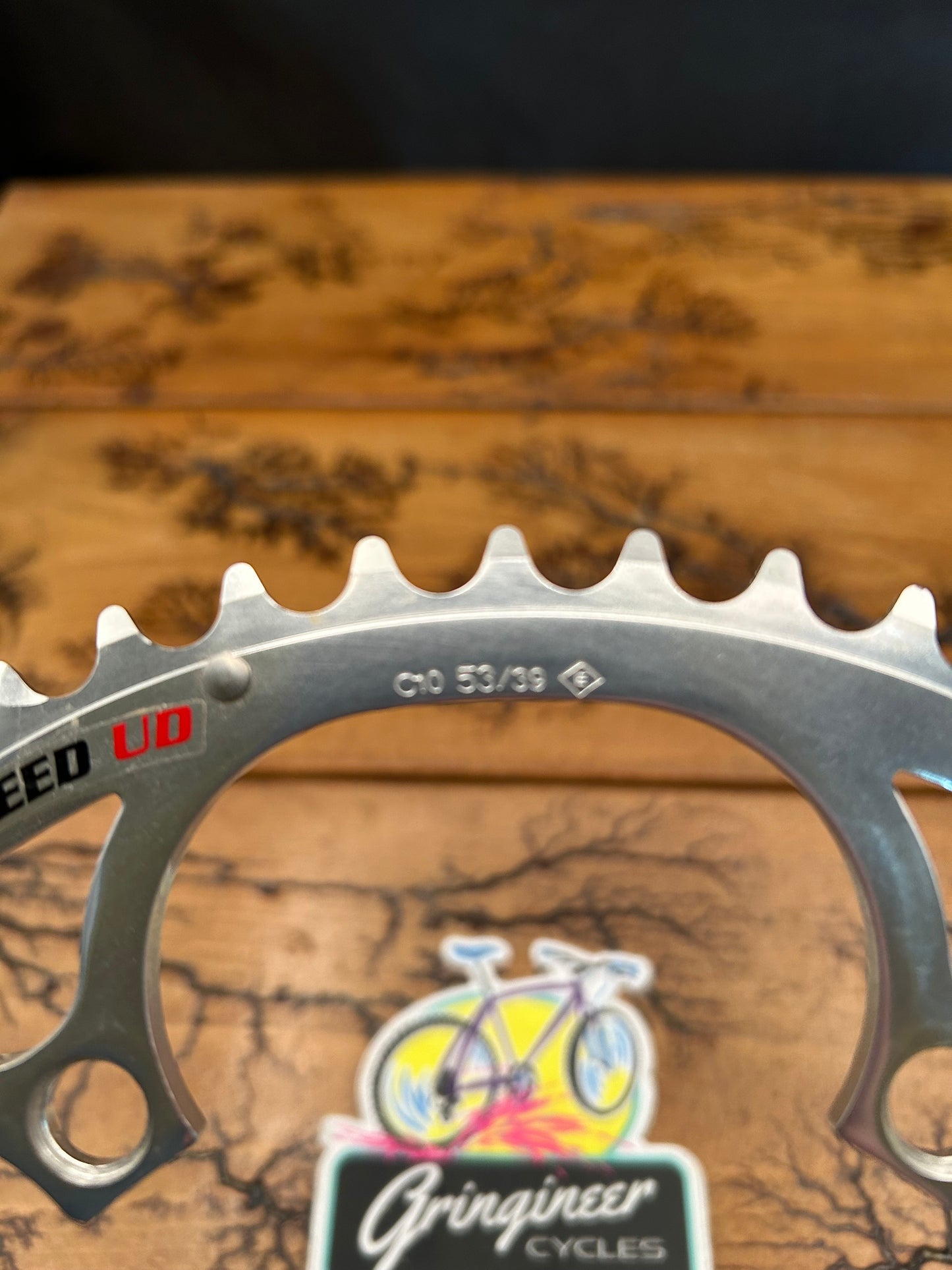 Campagnolo Ultra Drive 53 Tooth 10 Speed 135 BCD Chainring NOS