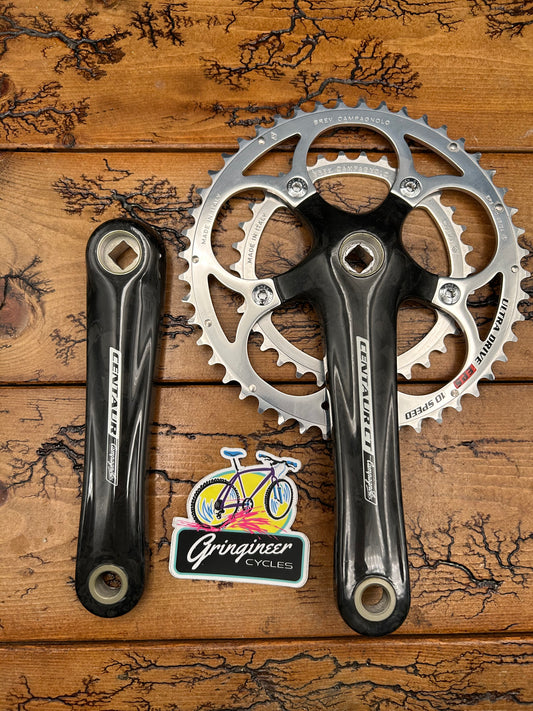 Campagnolo Centaur 48/34 10 Speed Square Taper Carbon Crankset NOS