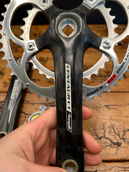 Campagnolo Centaur 48/34 10 Speed Square Taper Carbon Crankset NOS