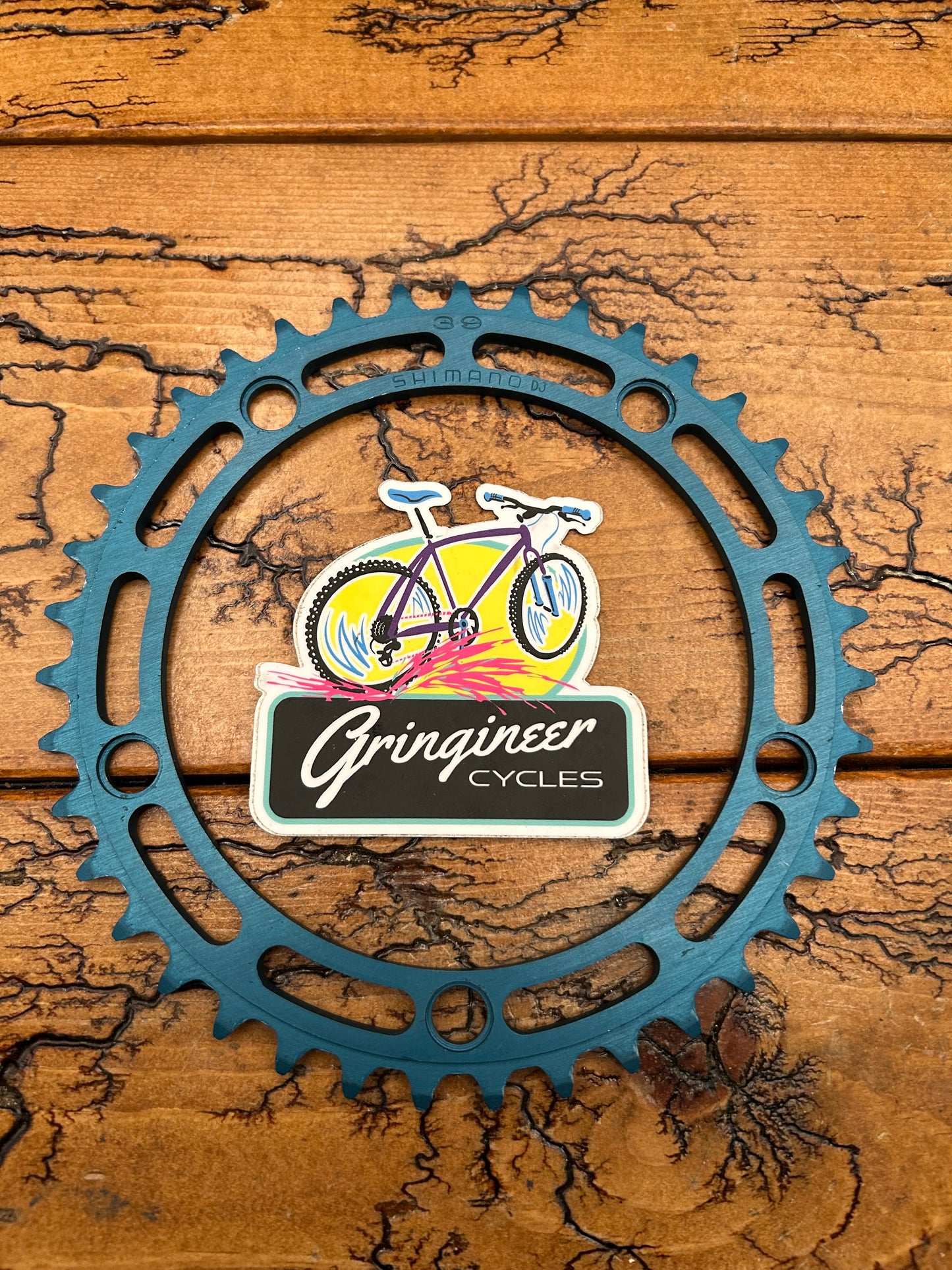 Shimano 39 Tooth 130 BCD Blue Anodized Chainring