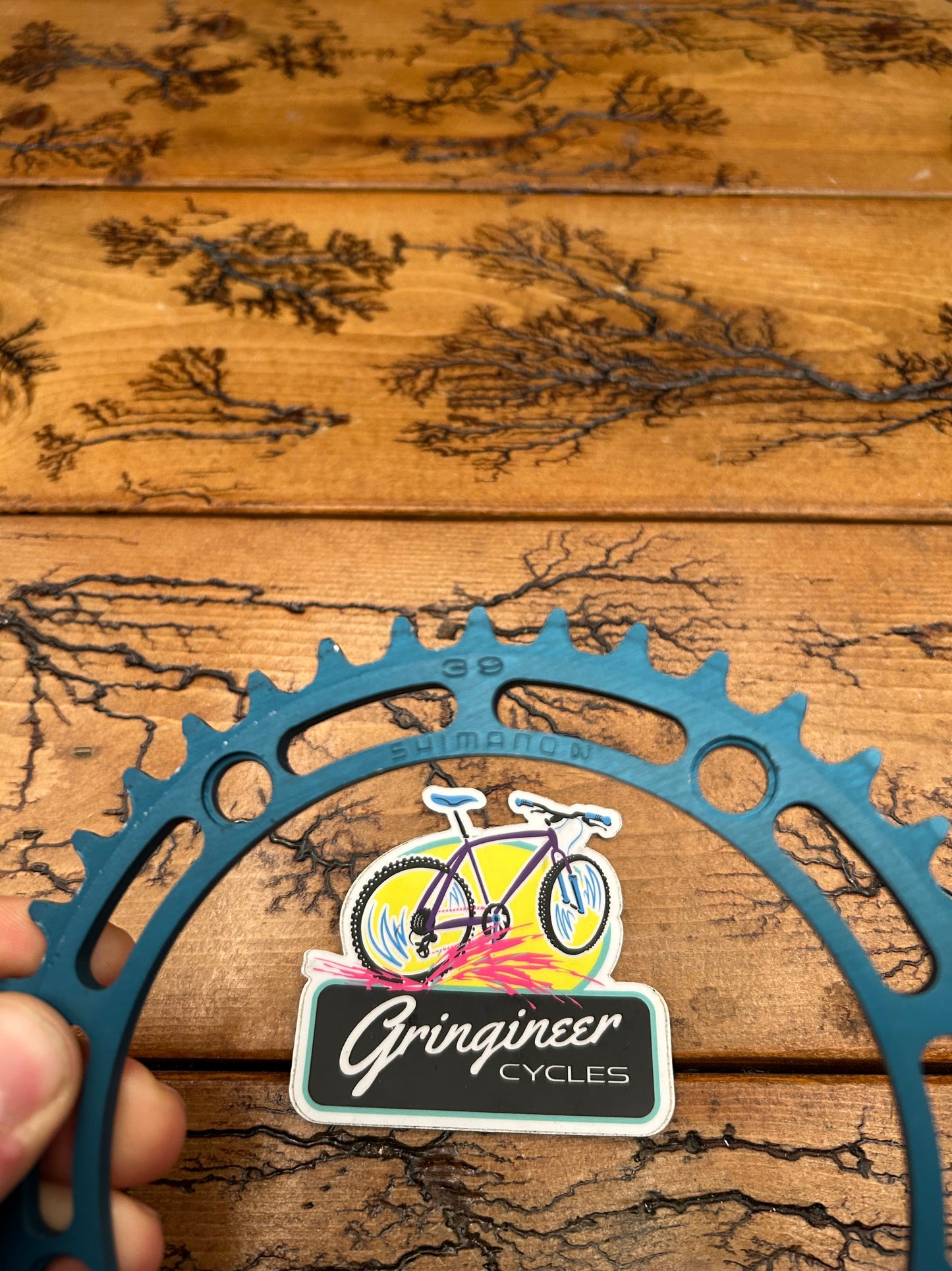 Shimano 39 Tooth 130 BCD Blue Anodized Chainring