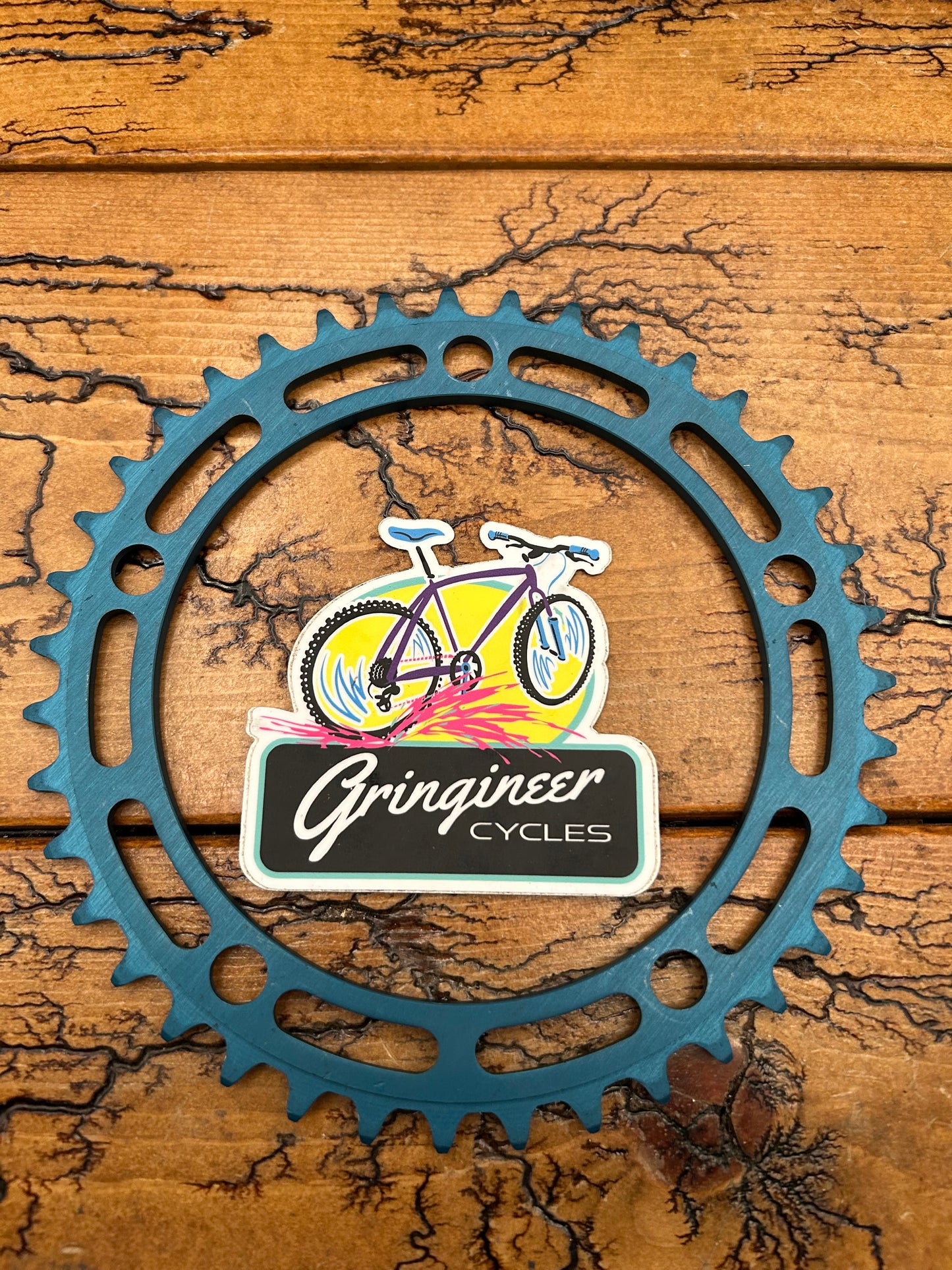Shimano 39 Tooth 130 BCD Blue Anodized Chainring