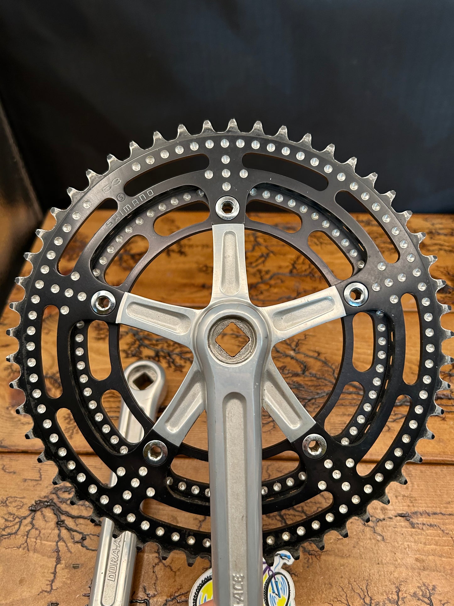 Shimano Dura Ace GA-200 53/48 170mm Crankset With Black Chainrings