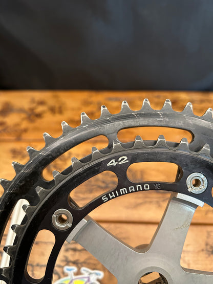 Shimano Dura Ace GA-200 53/48 170mm Crankset With Black Chainrings