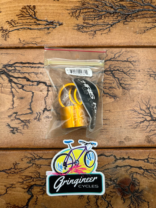 Chris King Gold 1 1/8 Threadless Spacer Kit NOS