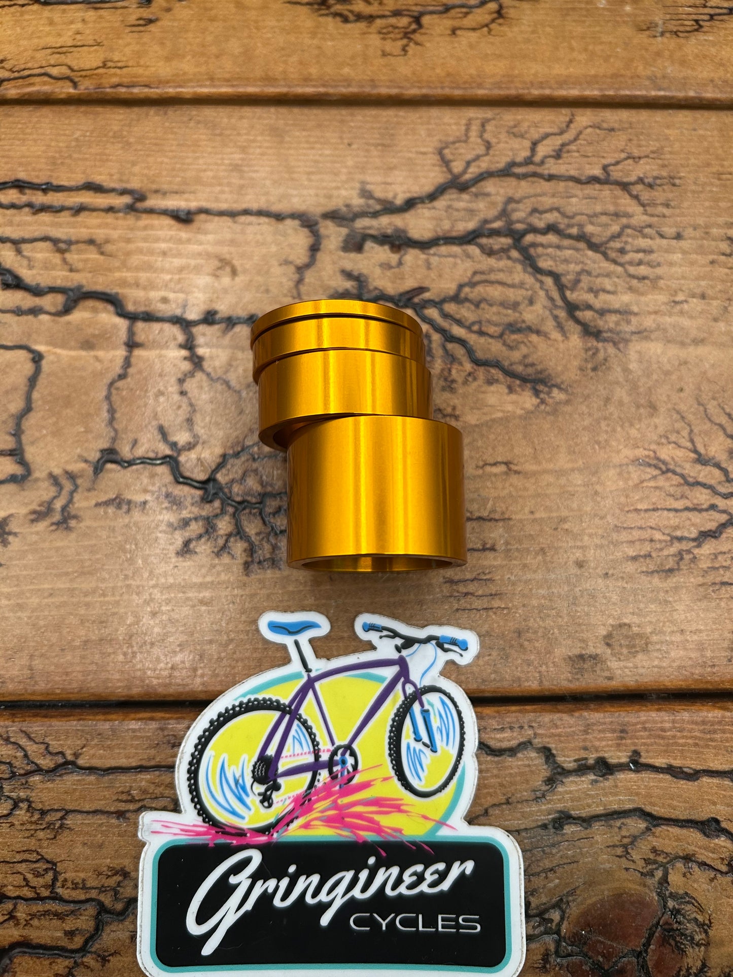 Chris King Gold 1 1/8 Threadless Spacer Kit NOS