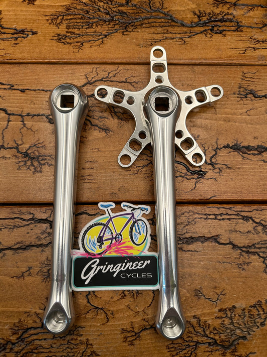 Topline Triple 110 BCD / 56 BCD 175mm Silver Crankset