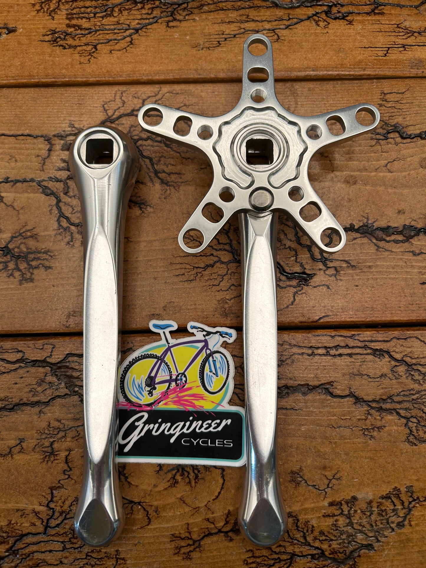 Topline Triple 110 BCD / 56 BCD 175mm Silver Crankset