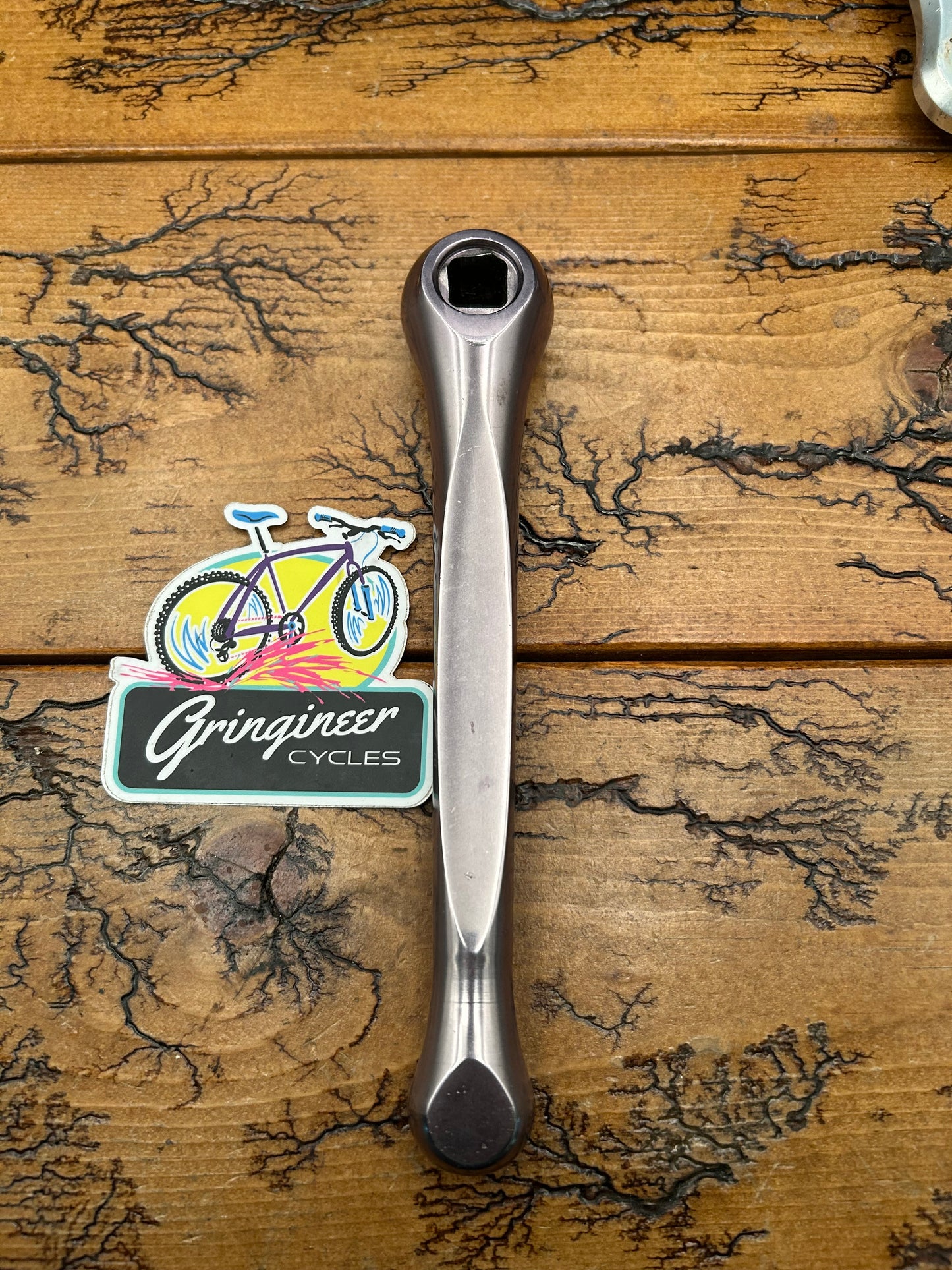 Topline Pewter 175mm Left Non Drive Side Crankarm
