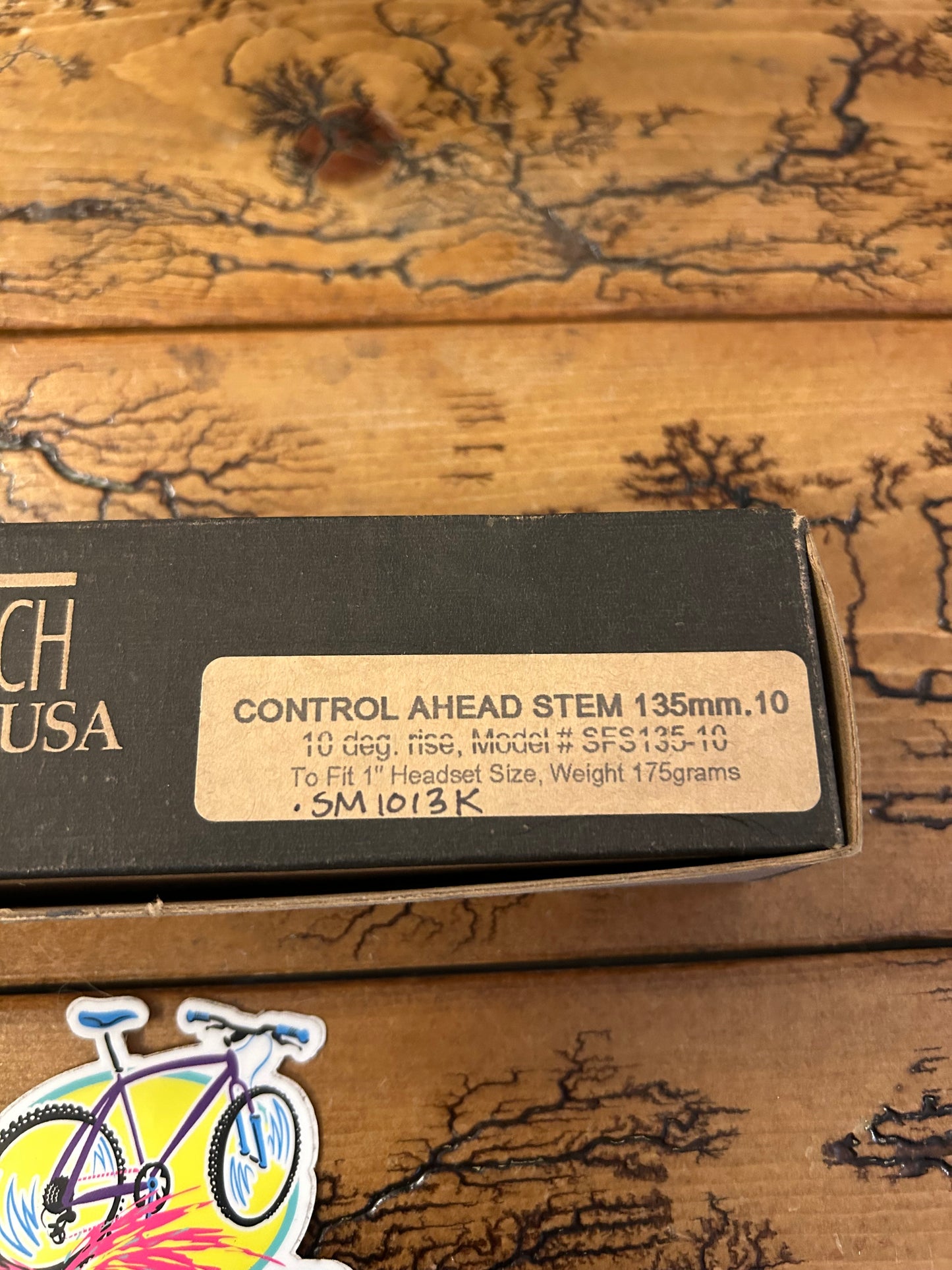 Control Tech 135mm 10 Degree 25.4mm 1 Inch Threadless Stem NOS