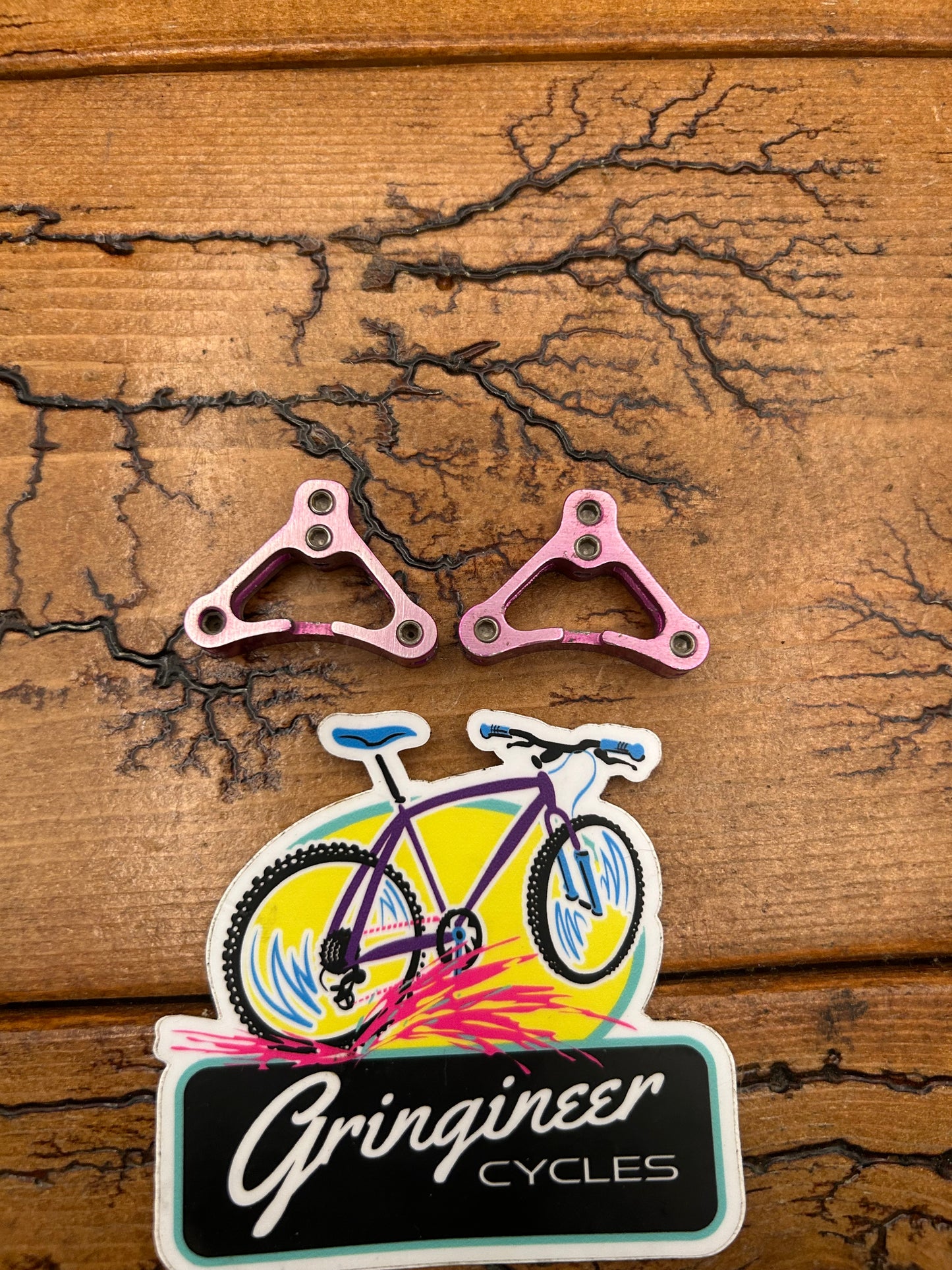Purple Anodized Brake Straddle Cable Hangers