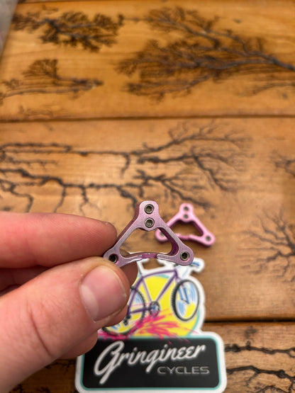 Purple Anodized Brake Straddle Cable Hangers