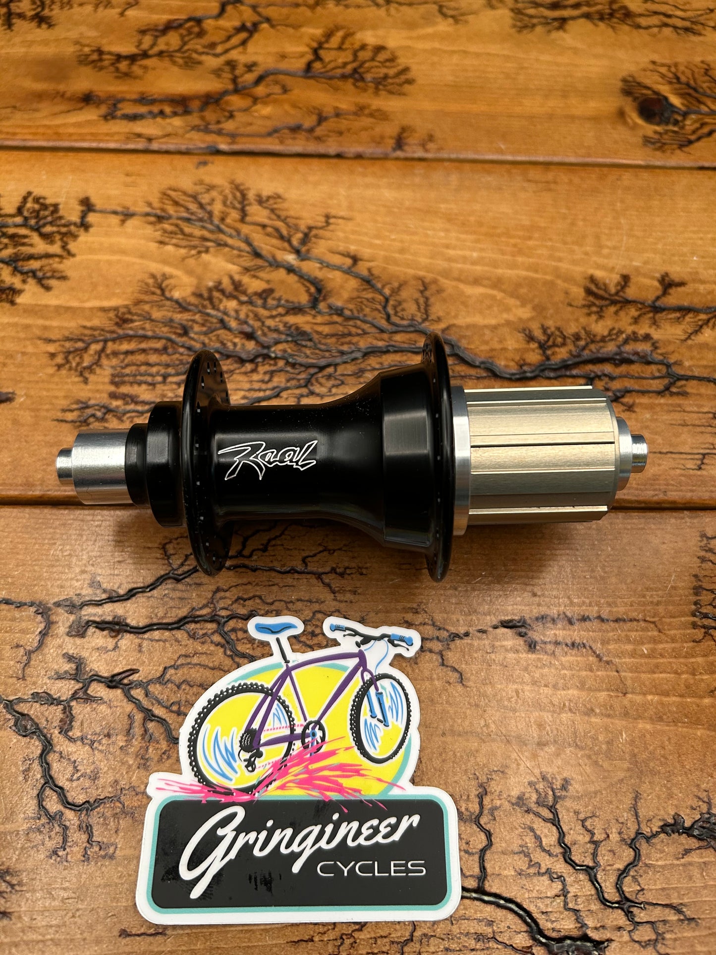Real Design Black 36 Hole QR 135mm Rim Brake Rear Hub NOS