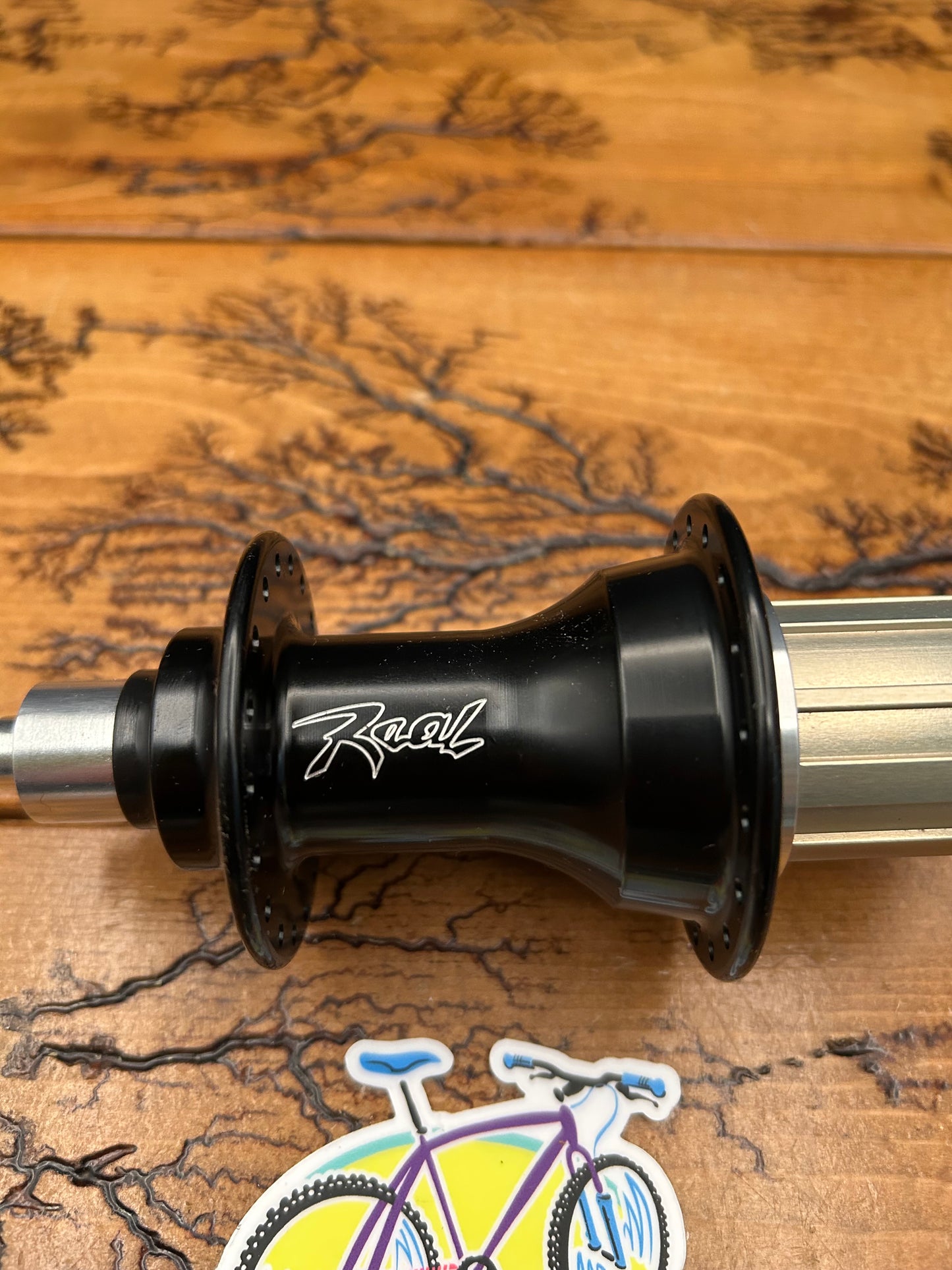 Real Design Black 36 Hole QR 135mm Rim Brake Rear Hub NOS