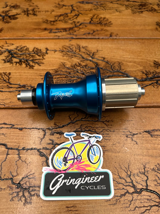 Real Design Blue 32 Hole QR 135mm Rim Brake Rear Hub NOS