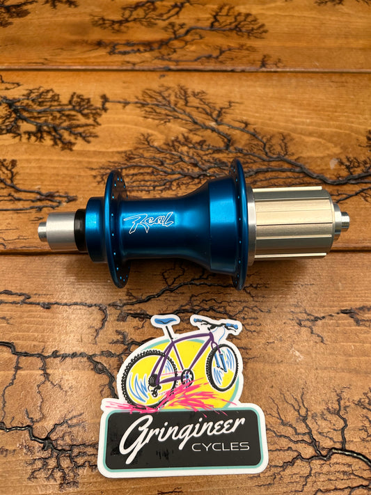 Real Design Blue 36 Hole QR 135mm Rim Brake Rear Hub NOS